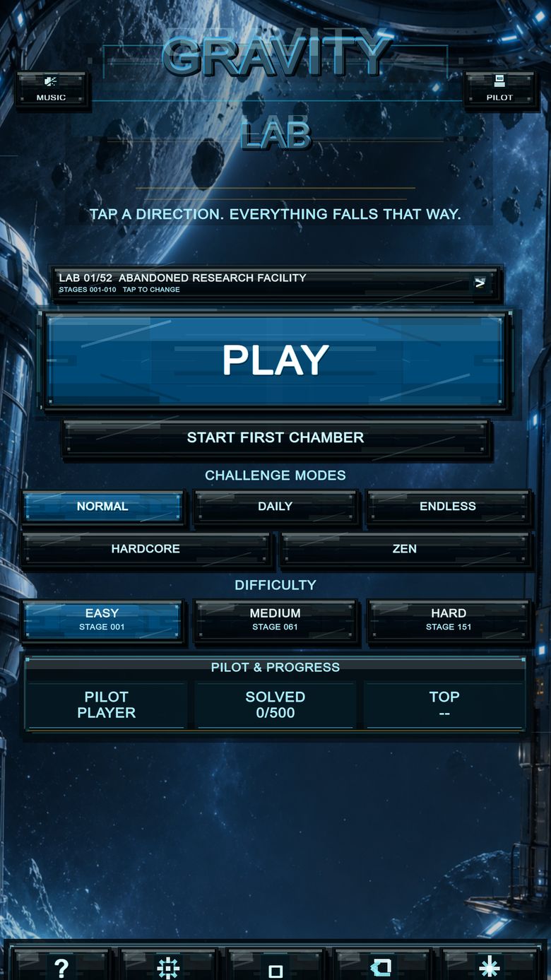 Gravity Station on Android: Station boot