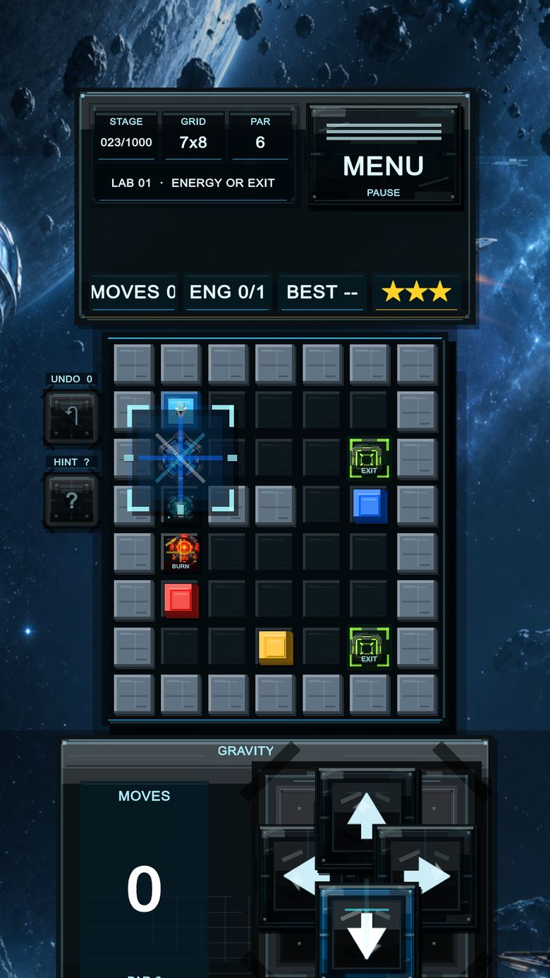 Gravity Station on Android: Gravity controls