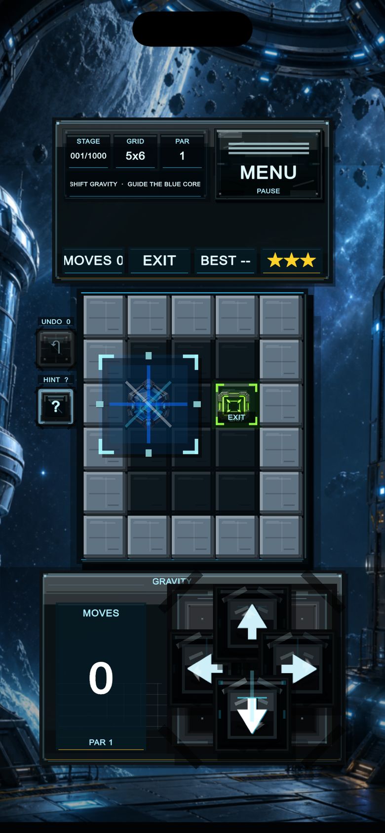 Gravity Station on iPhone: Stage 001