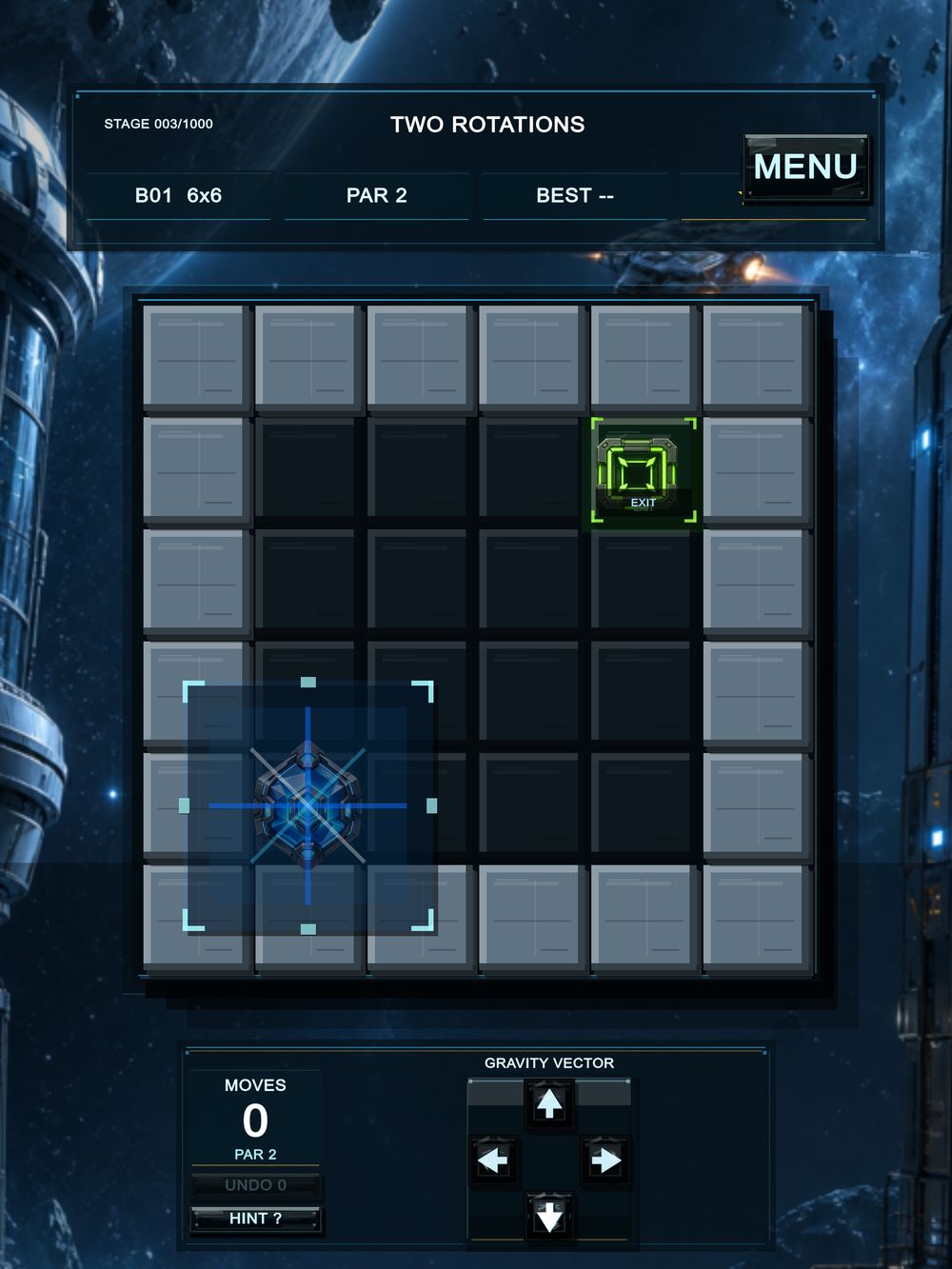 Gravity Station on iPad: Station boot
