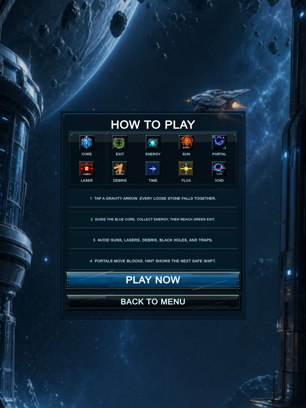 Gravity Station on iPad: How to play