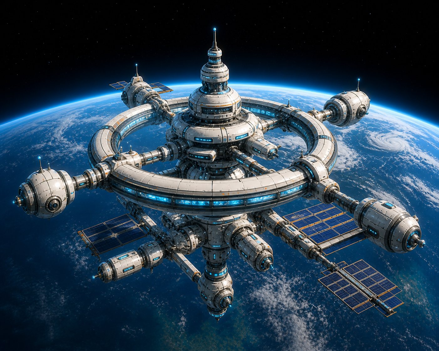 Station Zero G in orbit before the gravity core failure